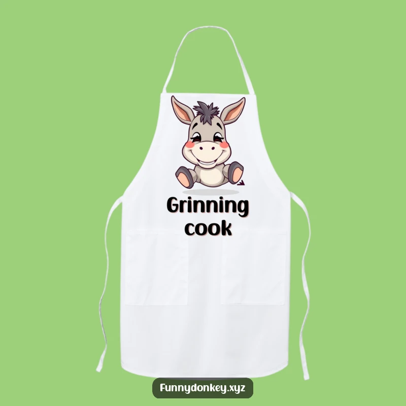 Funny Donkey Grin Apron: Silly Tapping, Great Funny Gift