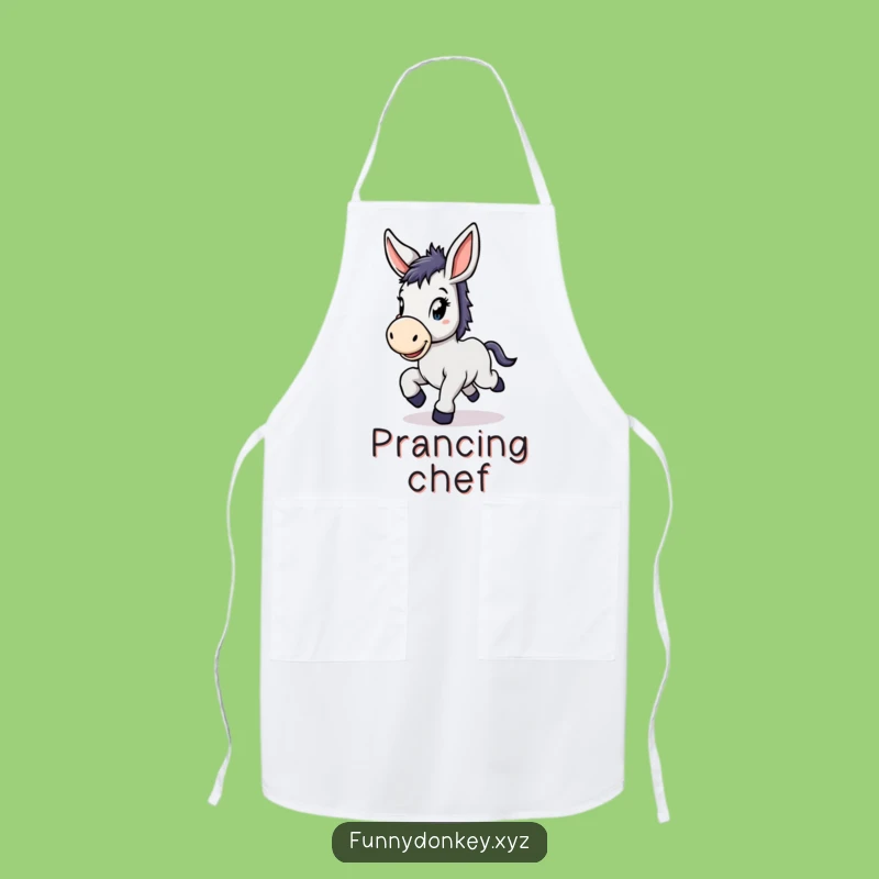 Funny Kawaii Donkey Apron: Delightful Prance, Great Funny Gift