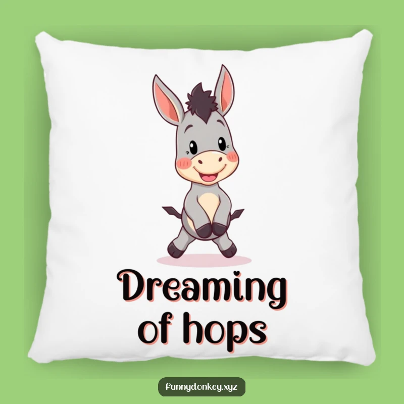 Funny Kawaii Donkey Pillow: Cozy Comfort with Hopping Happiness