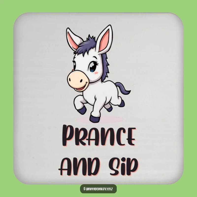 Funny Kawaii Donkey Coaster: Prancing Delight Protection, Perfect Funny Gift