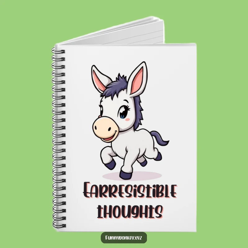 Funny Kawaii Donkey Notebook: Prancing Notes, Perfect Funny Gift
