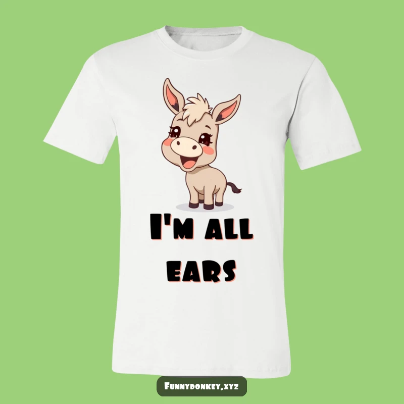 Funny Kawaii Donkey Braying T-Shirt: Express Your Mischievous Side with Humor